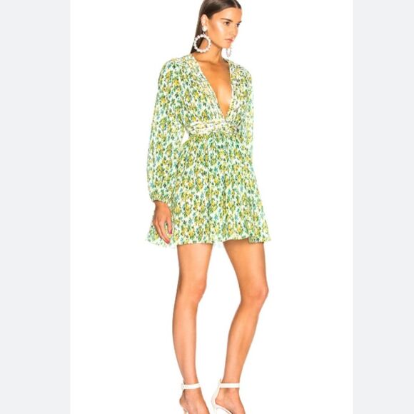 Nwt Zimmermann golden bliss pleated dress - Picture 2 of 6